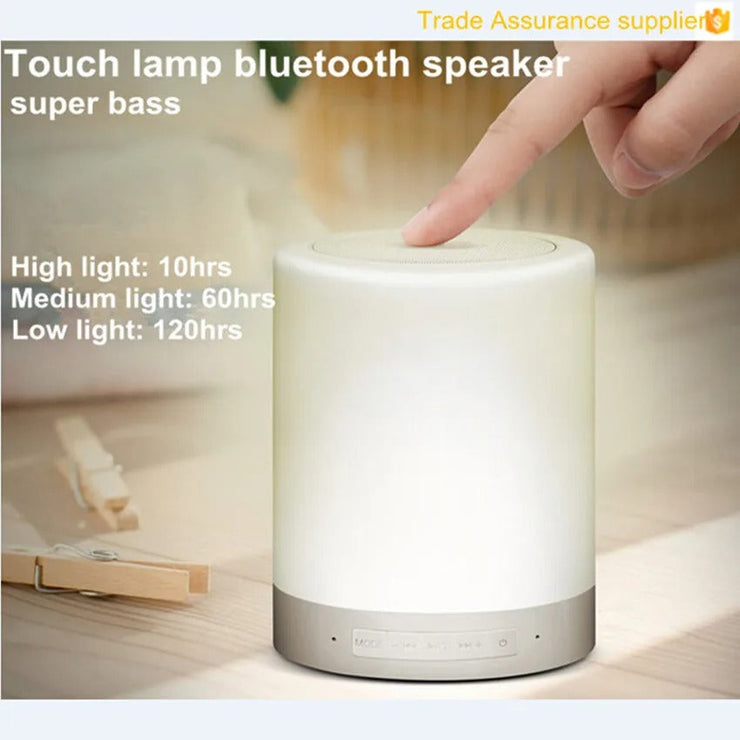 Music Lamp with Bluetooth Speaker & Touch Sensor – Multicolor