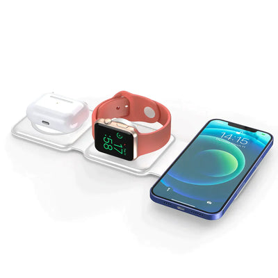 3 in 1 20W Magnetic Wireless Chargers Stand for All Wireless Charging Supported Phones