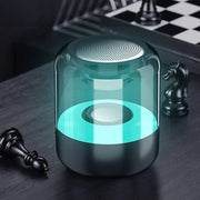 Z5 Glass Colorful Light Bluetooth Speaker Home 3d Surround Transparent Lantern Audio Subwoofer