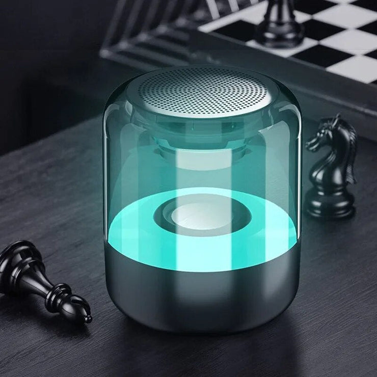 Z5 Glass Colorful Light Bluetooth Speaker Home 3d Surround Transparent Lantern Audio Subwoofer