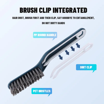 Multipurpose Deep Cleaning Brush With Removable Clip Soft Bristles for Shoe Bathroom Tile Floor Gap Crevice Cleaner